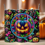 Neon Nightmare – Halloween Tumbler