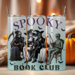 Spooky Book Club – Halloween Tumbler