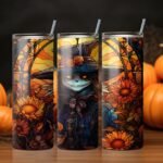 Sunlit Shadows - Stained Glass Scarecrow