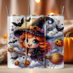 Lil' Chibi Witchy Magic – Halloween Tumbler