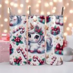 Festive Unicorn Cheer - Holiday Tumbler