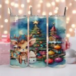 Reindeer Wonderland - Holiday Tumbler