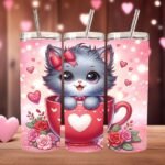 Roses & Whiskers - Valentine Tumbler