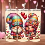 Love Blooms Gnome - Valentine Tumbler
